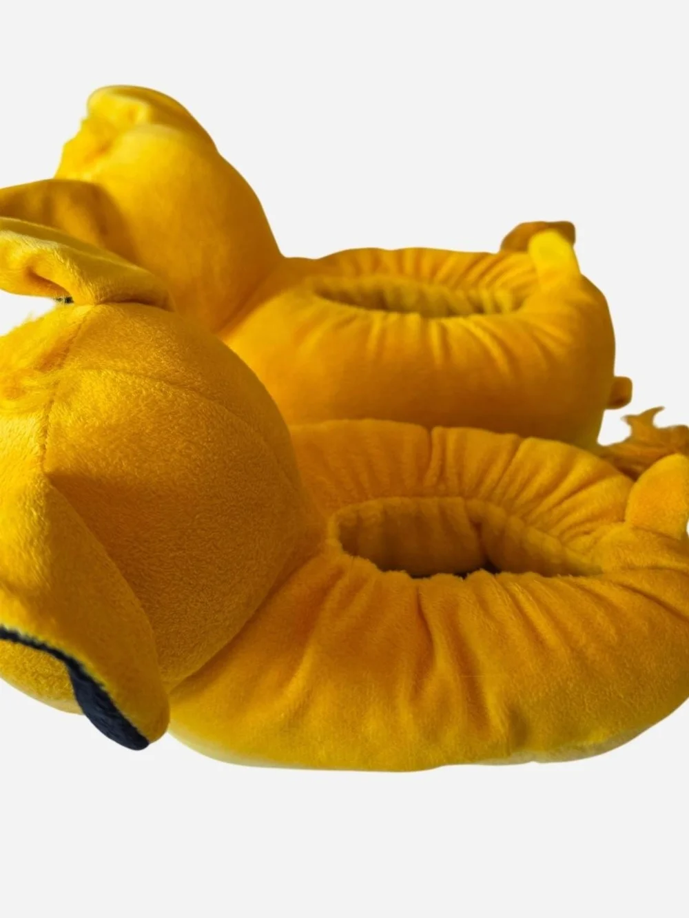 Disney Yellow Simba Plush Slippers with Black Ear Accents